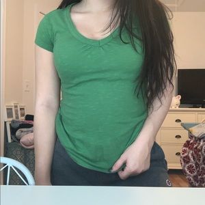 Green V-Neck T-Shirt